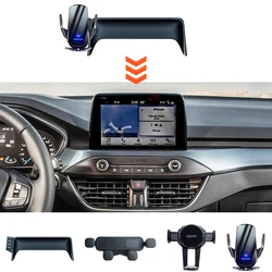 For Ford Focus 2019 2020 Car Phone Holder 8.0-Inch Screen Fixed Navigation Bracket Mobile Gravity Linkage Car Accessories