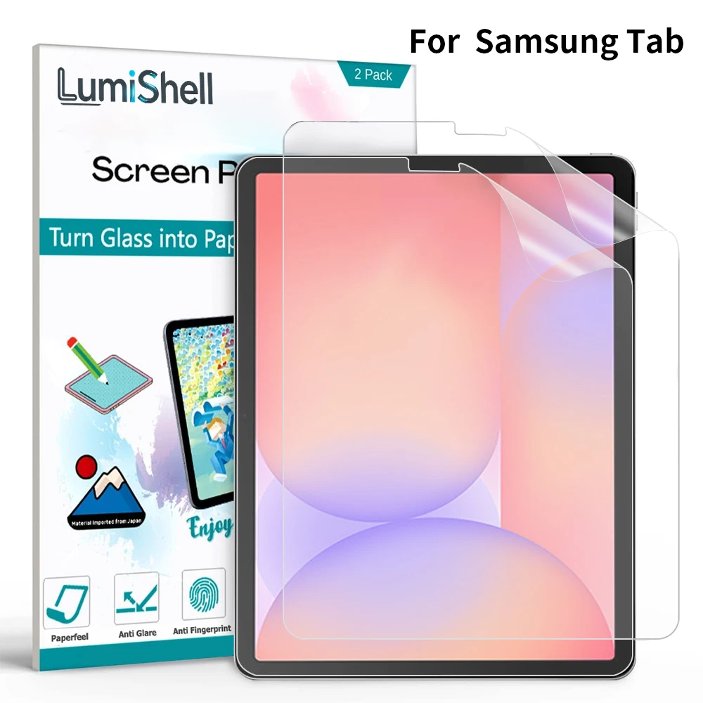 2PCS Paper Feel Screen Protector For Samsung Galaxy Tab S7 S8 Plus S10 S6 Lite S9 Fe S11 A7 Lite A8 S9 A9 A11 Tablet Film