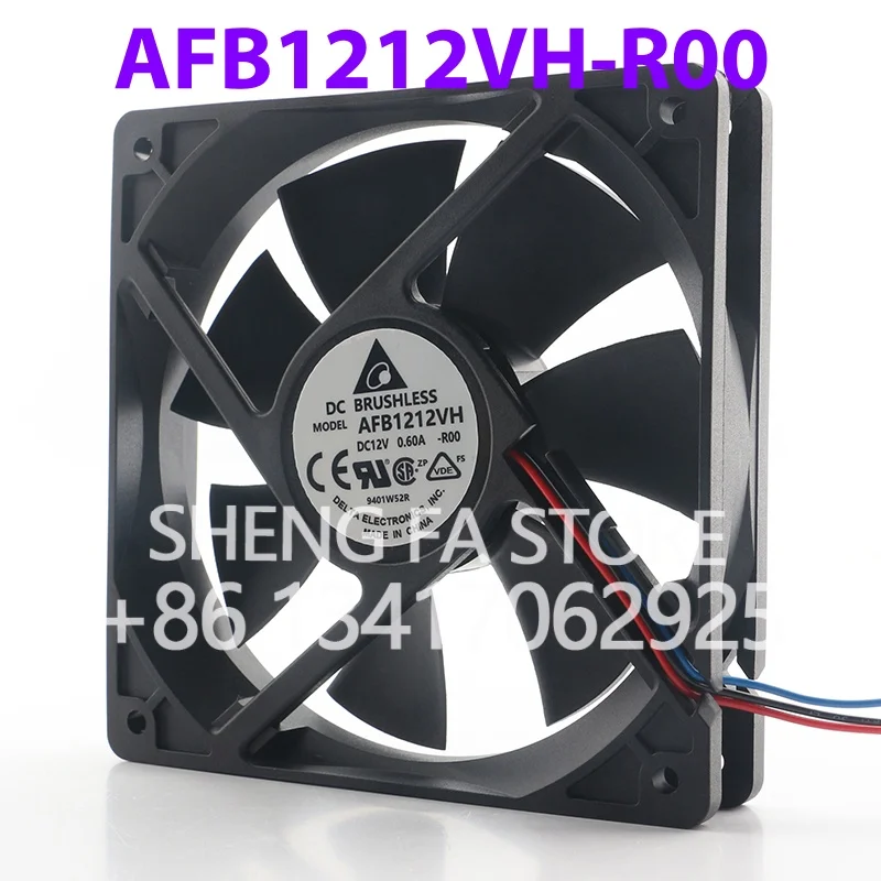 AC EC 12025 120x120x25MM 12CM Mainboard Speed Regulation High air Volume AFB1212VH-R00 Delta 5V 24V 48V DC 12V 0.60A Cooling Fan