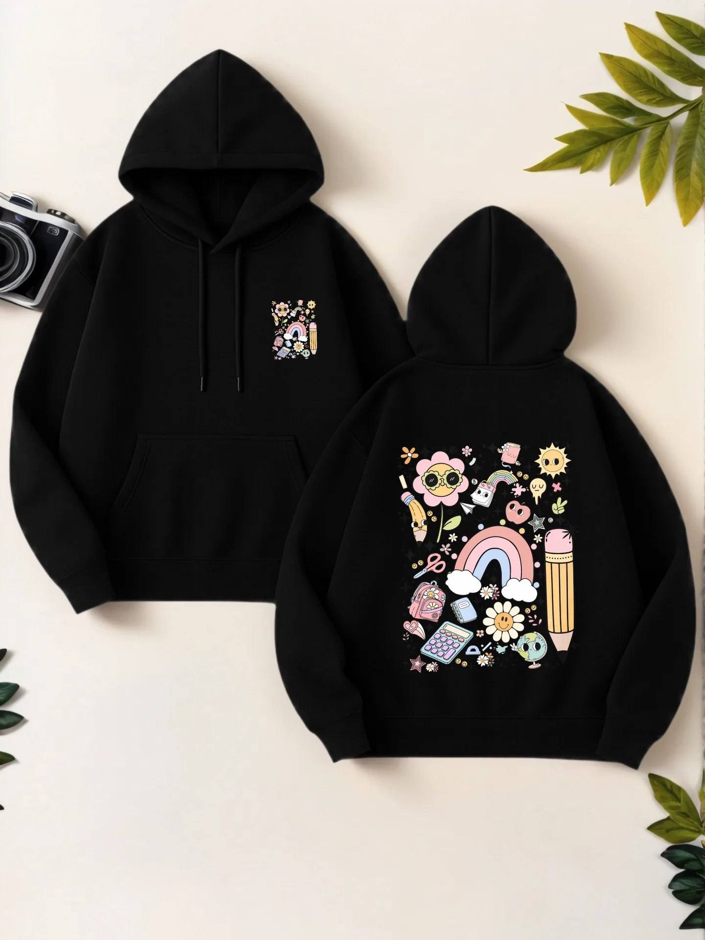 

Graphic Hoodie Women, Cute Print, Aesthetic Style, Soft Fabric, Casual Everyday Wear, For Teens