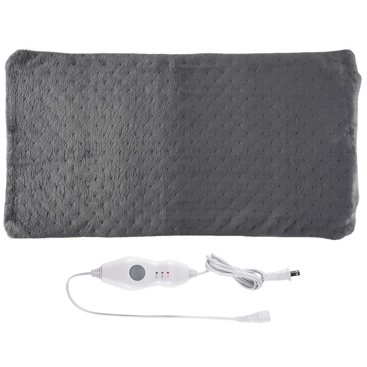 

Extra Large Electric Heating Pad for Back Pain and Cramps Relief 12X24 Inch -Soft Heat for Moist & Dry Therapy US Plug