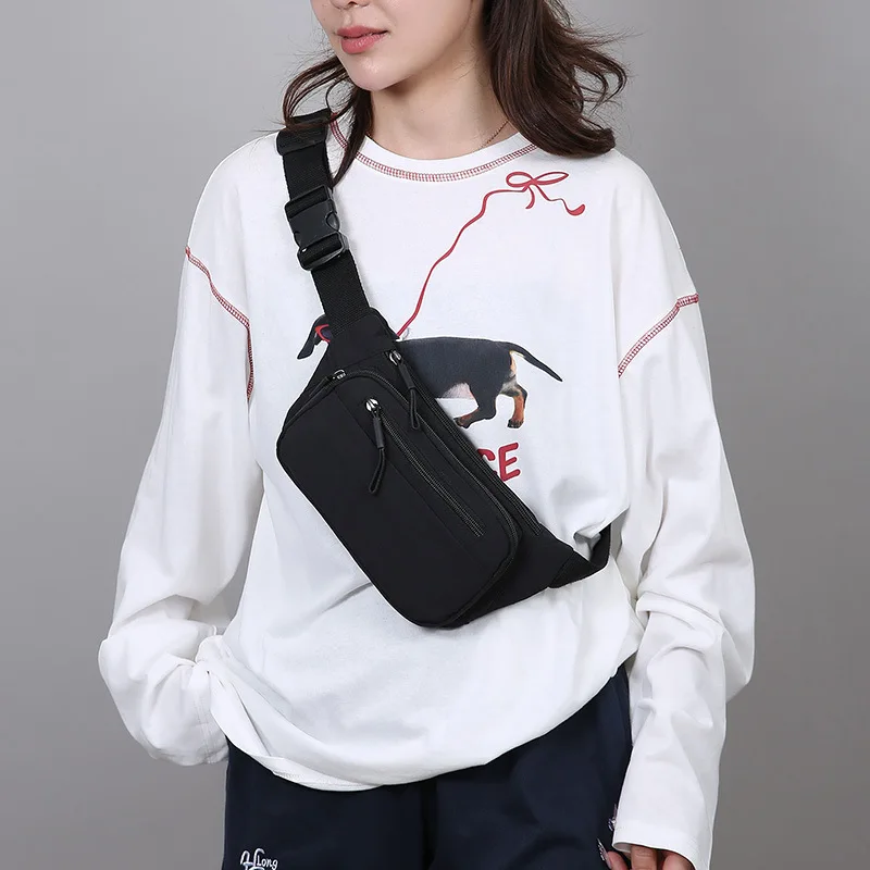 

2025 New Waist Pack for Outdoor Use, Lightweight Crossbody Shoulder Bag, Solid Color Fanny Pack, Minimalist & Functional​