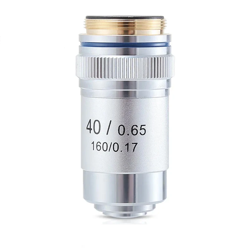 4X 10X 20X 40X 60X 100X Achromatic Objective Lens 195 mm Conjugate Distance Tube Length 160 mm Biological Microscope RMS thread