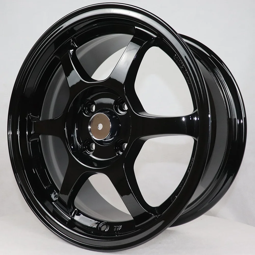 1PC 4 holes car rims 4x100 flow forming alloy wheels 15 16 17 inch 5x1143 alloy rim , 100% tested well