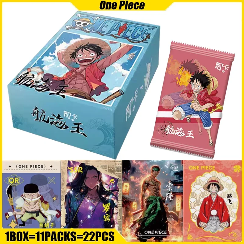 

DONGKA One Piece Cards Luffy Zoro Nami Anime Collection Cards Mistery Boxes Board Games Toys Birthday Gifts for Boys and Girls