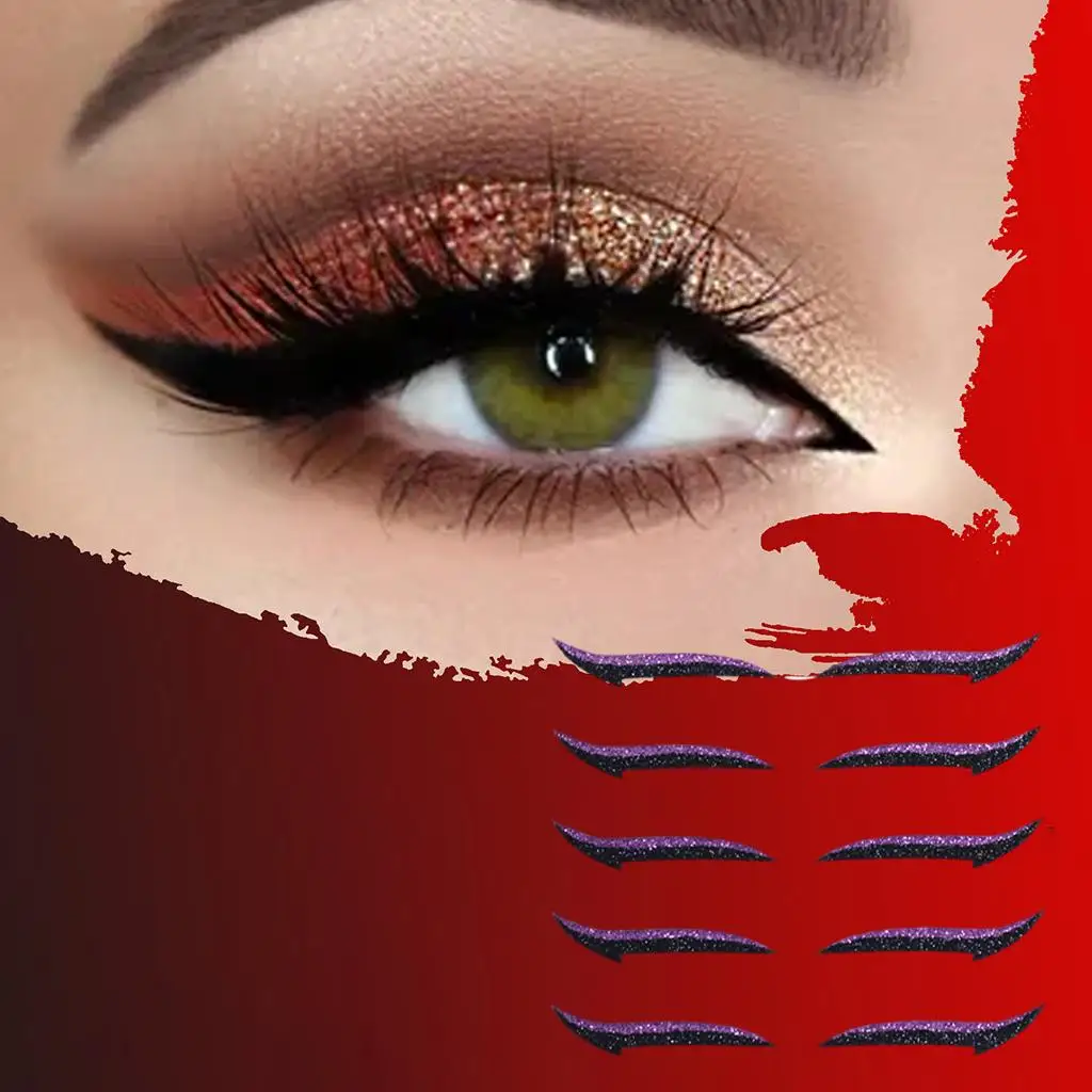 Naklejki do makijażu dla leniwych, taśma do powiek, samoprzylepne naklejki, narzędzie do makijażu