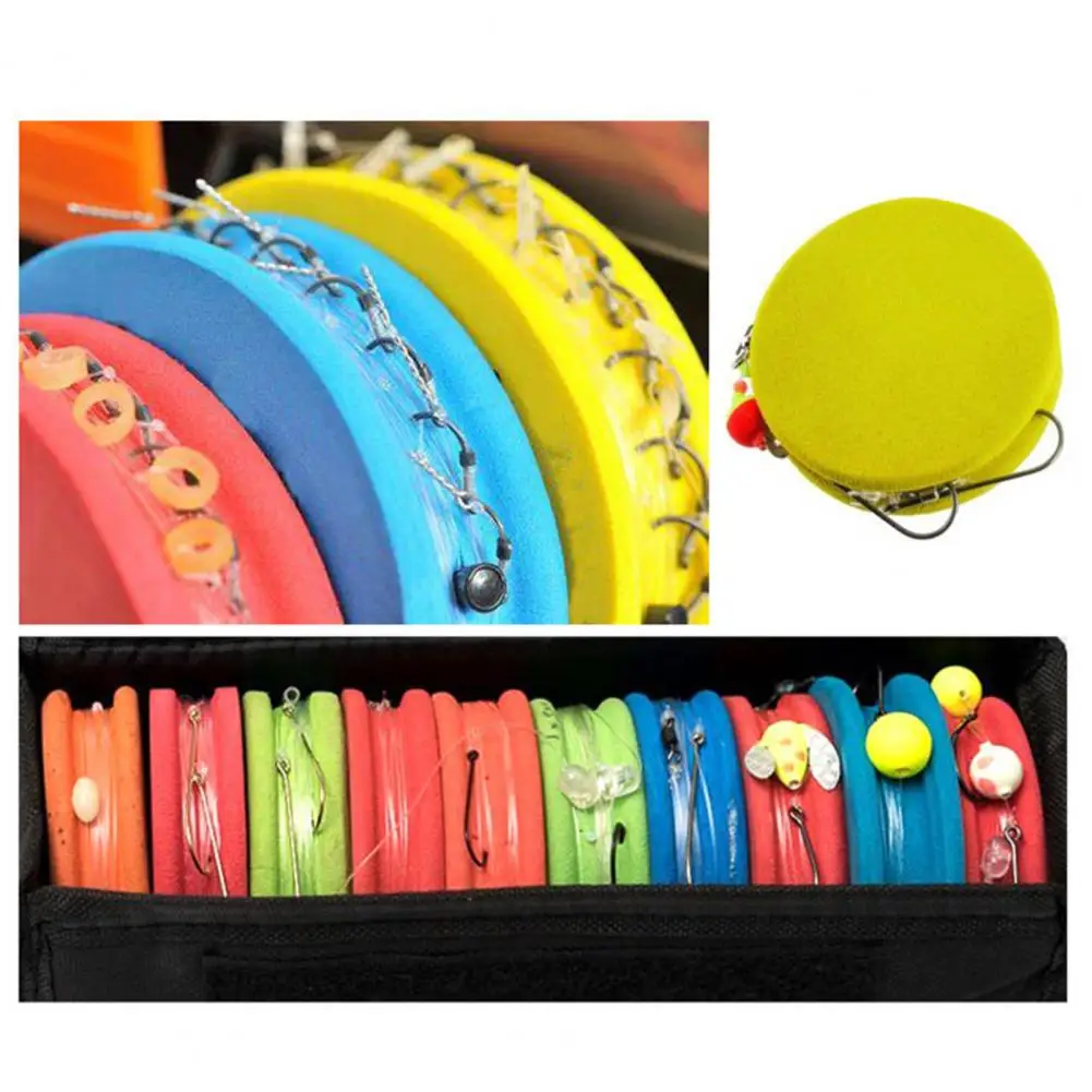 10Pcs/Set Fishing Winding Board Versatile Fish Lines Circular Winding Plate Foam Board Portable Winding Board for Cable