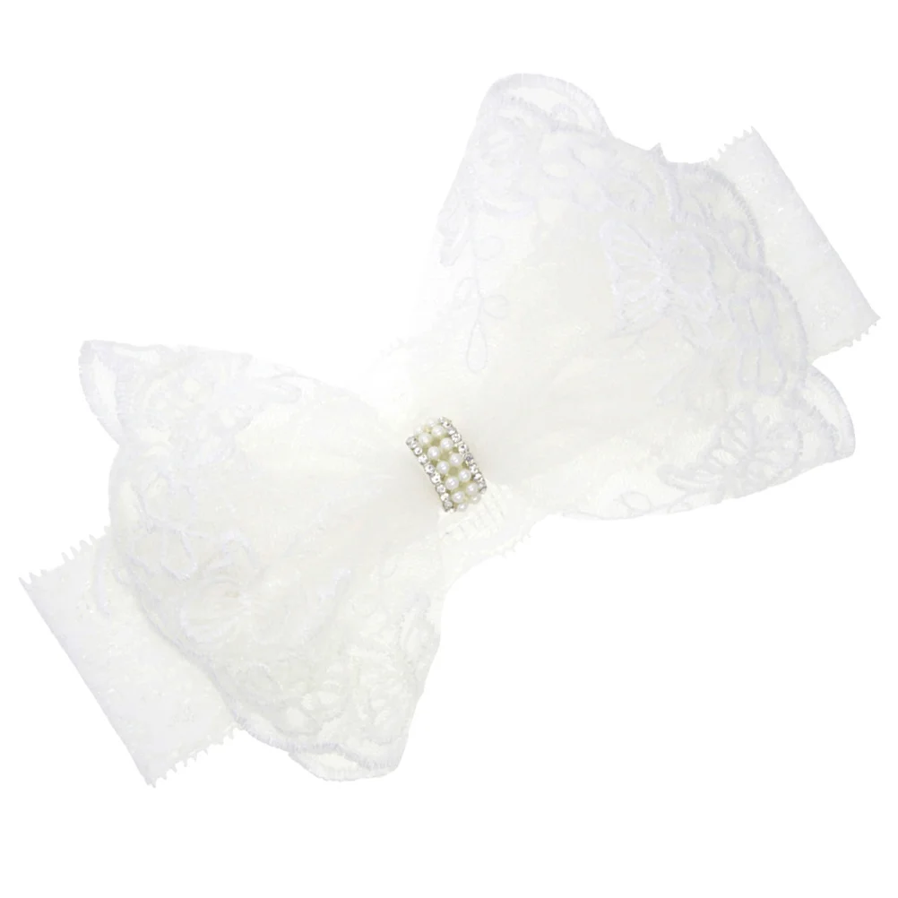 فراشة عقدة رباط شعر لؤلؤة القوس عقال للطفل فتاة الدانتيل الرضع غطاء الرأس الوليد إكسسوارات الشعر القوس عقال