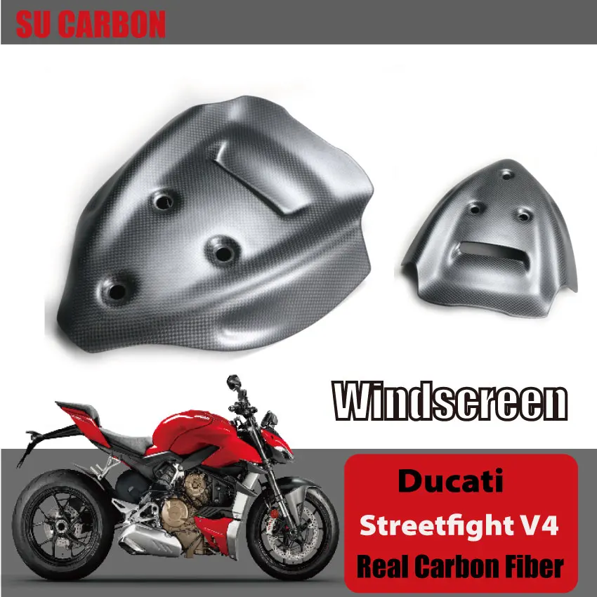 100% Real Carbon Fiber Forging For Ducati Streetfight V4 Motorcycle Accessories Windscreen Fairing