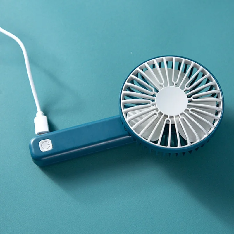 

Pocket Fan Power Adjustable Handheld Foldable Mute Mini USB Rechargeable Fan For Home Outdoor