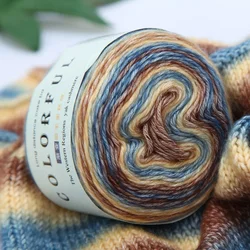 1szt 100g Tricot Angora Cake Yarn Knitting Wool Blends Crochet Threads Hilos Para Tejer A Ganchillo Crochet