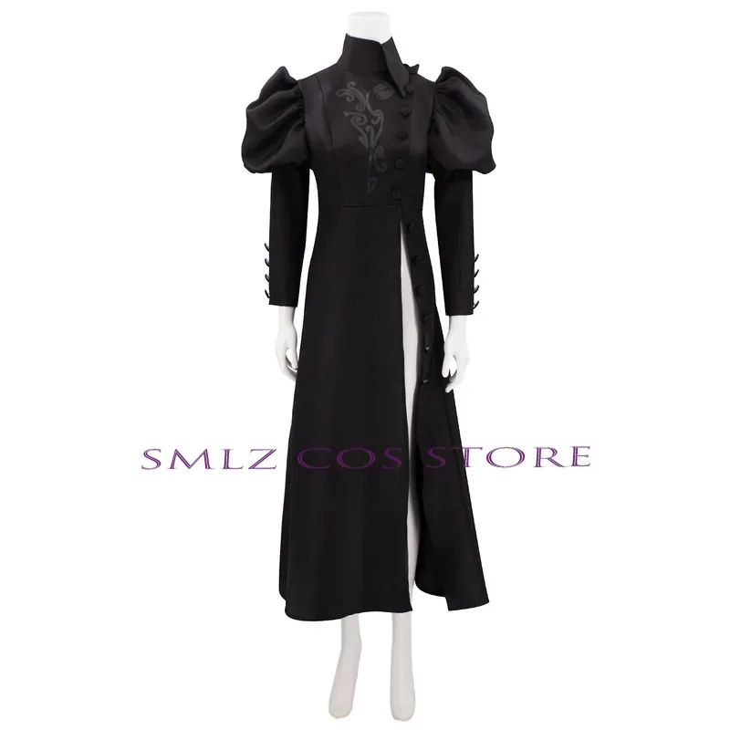 الساحرة Elphaba تأثيري أنيمي الشريرة تأثيري حلي المرحلة الساحر القوطية فستان الملابس هالوين حفلة اللعب الزي للمرأة #2