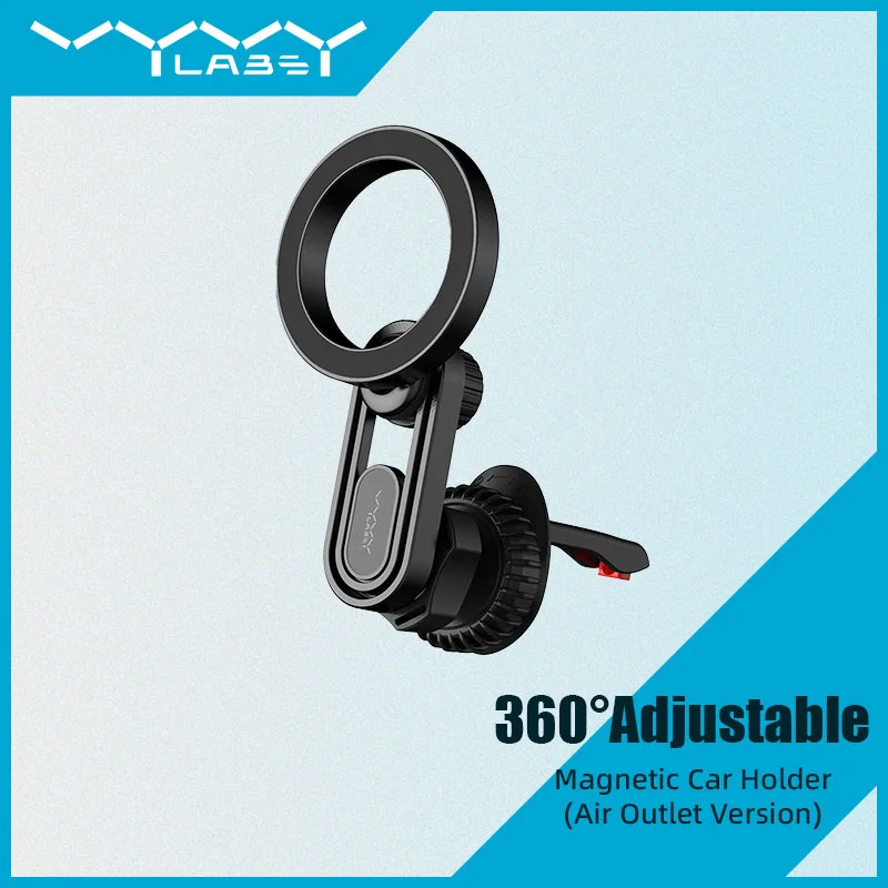 

Автомобильный держатель для телефона VYVYLABS, магнитный автомобильный кронштейн для телефона 360° ° Складное вращение для iPhone 16, 15, 14, 13, 12, Pro Max