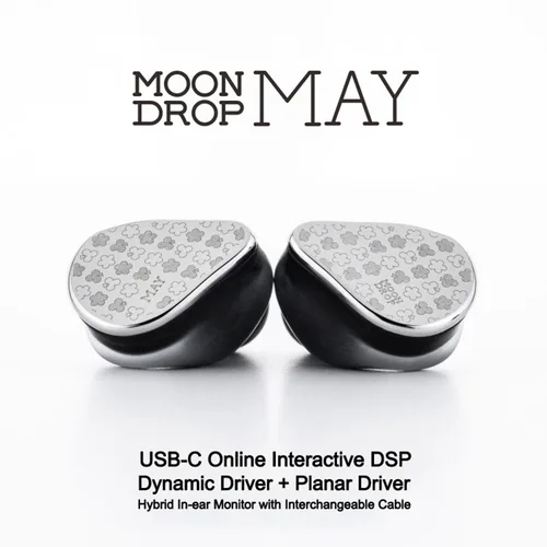 Imagen 2 del producto MOONDROP MAY DSP Auriculares USB-C Online Interactivo DSP Controlador dinámico Controlador plano Híbrido In-ear con cable intercambiable