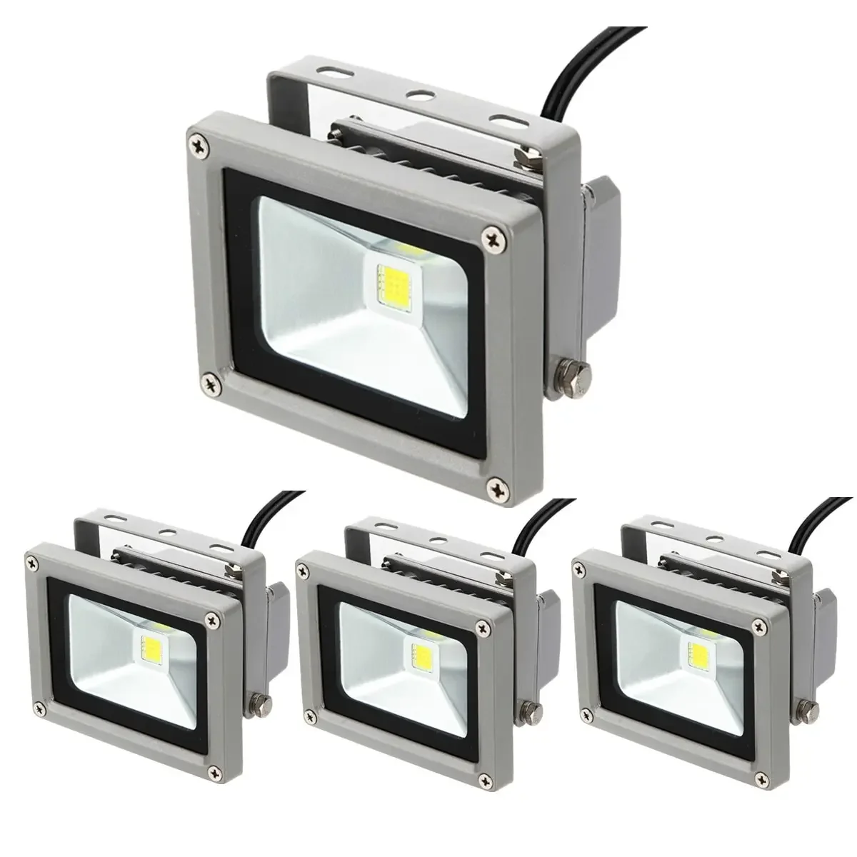 

4pcs/pack DC 12V 10w High Power LED Outdoor IP65 Flood Wash Light Lamp IP68 Pure White Projection Lamp