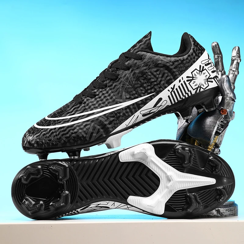 

Mid-Top New Men Soccer Shoes Cleats Hot-Selling Non-Slip Fg/Tf Football Boots High-Quality Match Sneakers Futsal Indoor