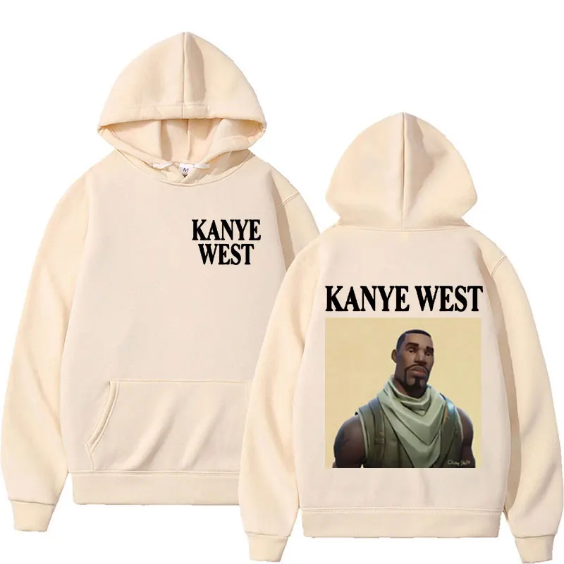 Śmieszna bluza z kapturem Kanye West Meme męska bluza z kapturem w stylu Hip Hop Rap męska moda damska swetry oversize bluza Streetwear