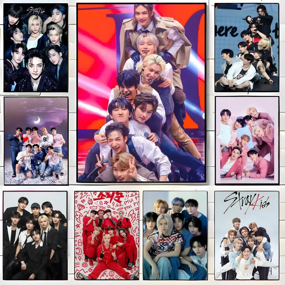 Group S-Stray K-Kids Poster Wall art print art suitable for living room bedroom bar parlor home decor gift