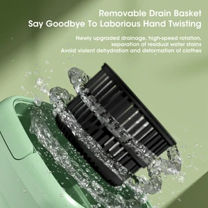 غسالة ملابس صغيرة قابلة للطي مع مجفف دلو جوارب ملابس داخلية تنظيف مهجع للسفر 110 فولت -240 فولت الاتحاد الأوروبي الولايات المتحدة أفضل 8 آلات تجفيف ملابس صغيرة للمبيعات - No5