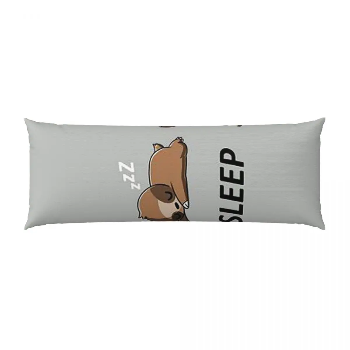 1pc, Super Soft Throw Pillow Cover, Sloth Eating Sleeping, Double-Sided Print, 20x54 Inches, Suitable for Sofa, Living Room, Bed