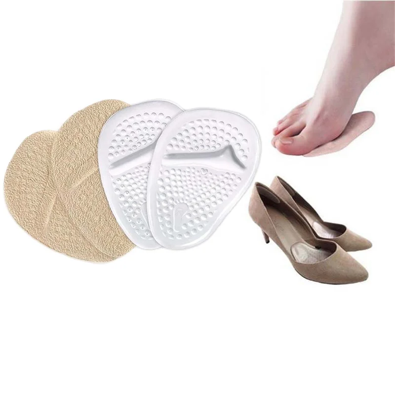 Forefoot Pads Shoes Accesories Sticker Orthotic Foot Cushion Reduce Pressure Silicone Sweat-absorbent Support Non-Slip Inserts