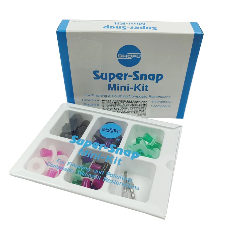 SHOFU Super-Snap Rainbow Technique Kit CA 0500 Dental Oral Resin Polishing Discs Set Finishing System Dentistry Instrument