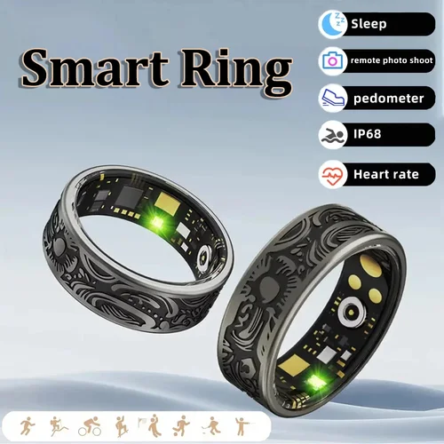 Anillo inteligente Xiaomi, frecuencia cardíaca, presión arterial, oxígeno en sangre, monitoreo del sueño, conteo de pasos, seguimiento de actividad, anillo impermeable compartido