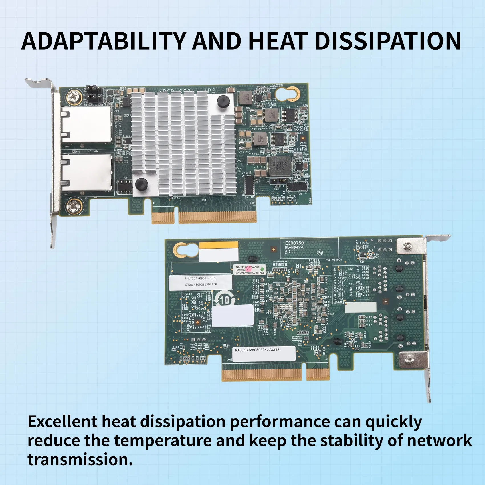 

Сетевая карта AEB0-10G с двумя портами Ethernet X540-T2 PCIE-X8 X16, адаптер расширения сети, поддержка для Synology NAS
