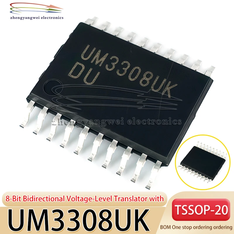 5 PCS UM3308UK 3308 TSSOP-20 converter/level shifter chip