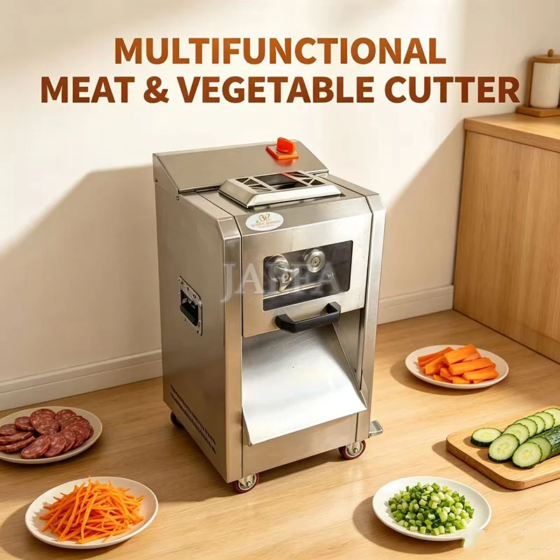 Restaurant Kitchen Electric Meat Cutter Industrial Grade Meat Cutting Machine Automatic Fresh Meat Strip Cutter