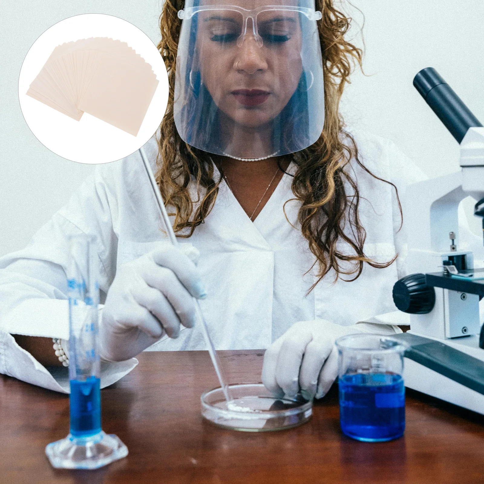 

100 Sheets Qualitative Paper Square Laboratory Filter Sheets For Science Experiments Large Assorted Replacement Filter Papers