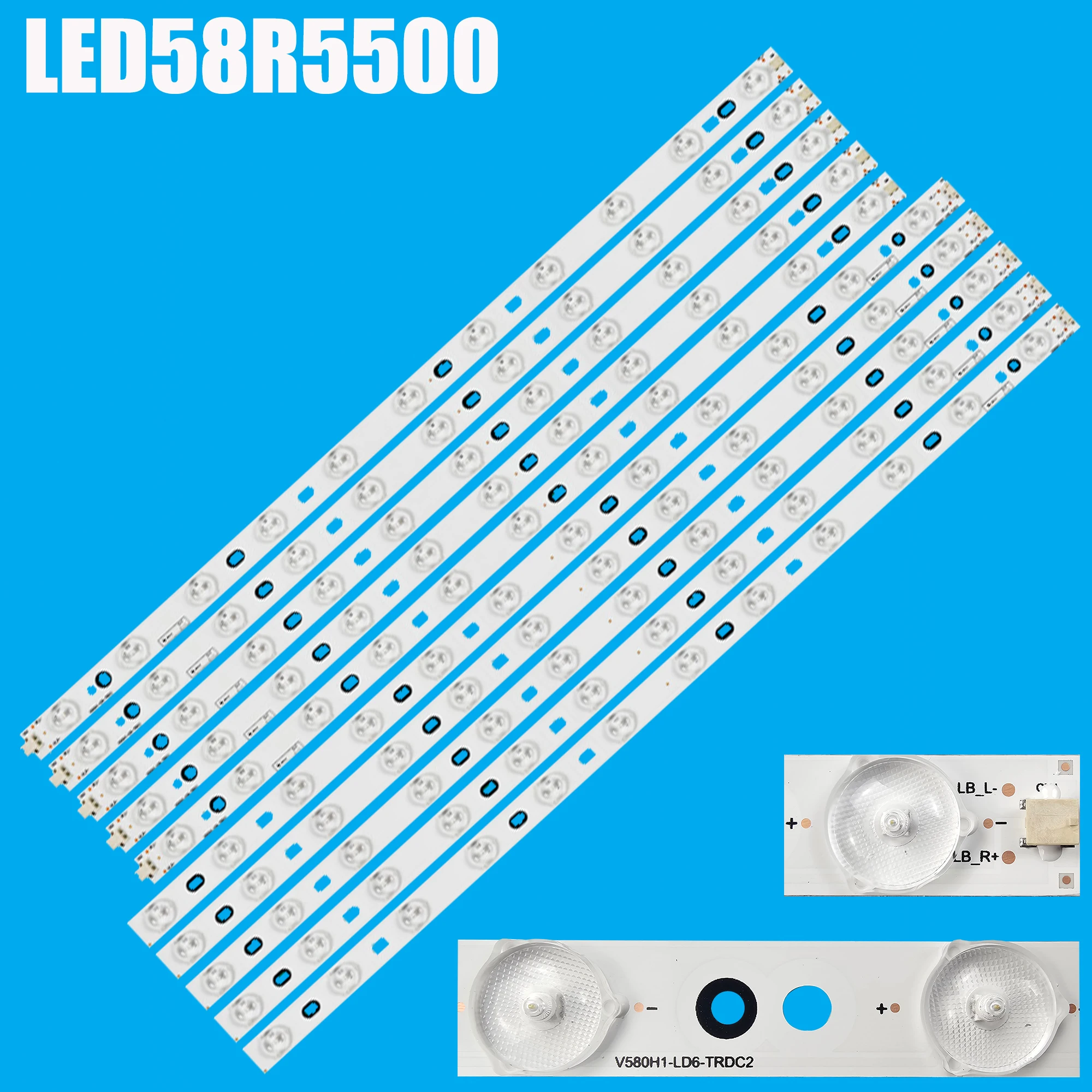 LED for V580H1-LD6-TLDC2 V580H1-LD6-TRDC2 for Philips 58PFL4609 58PFL4909 58PFL3640/T3 58PFL3640 Toshiba 58L4300U 58L2300VM