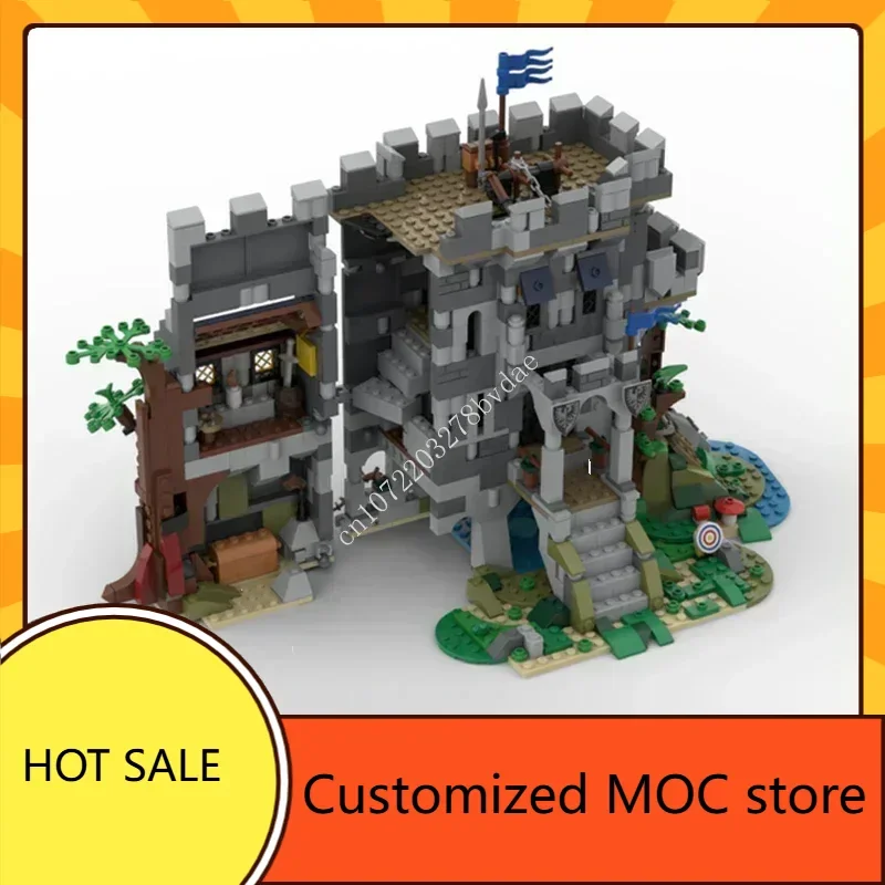 

1141 шт. индивидуальные MOC средневековый замок HolidayCastle In The Forest пазлы креативная сборка рождественские игрушки подарки для детей в возрасте