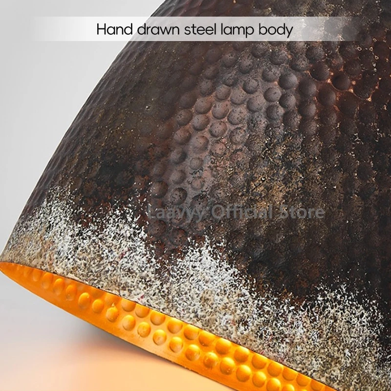 الرجعية الحديد غرفة نوم السرير مصباح معلق غرفة الطعام الحديثة Led الثريا متواضع ديكور المنزل الداخلي تجهيزات إضاءة السقف