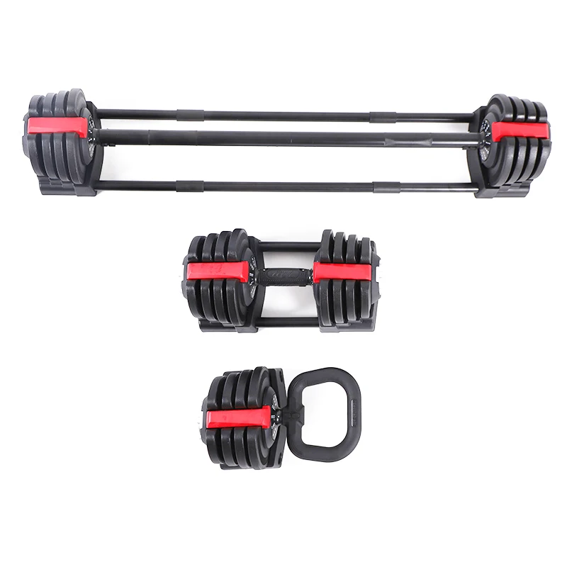 Professional Shaping Multiple Functions Weight Adjustable Dumbbells Set New Kettlebell Weights Fitness Barbells