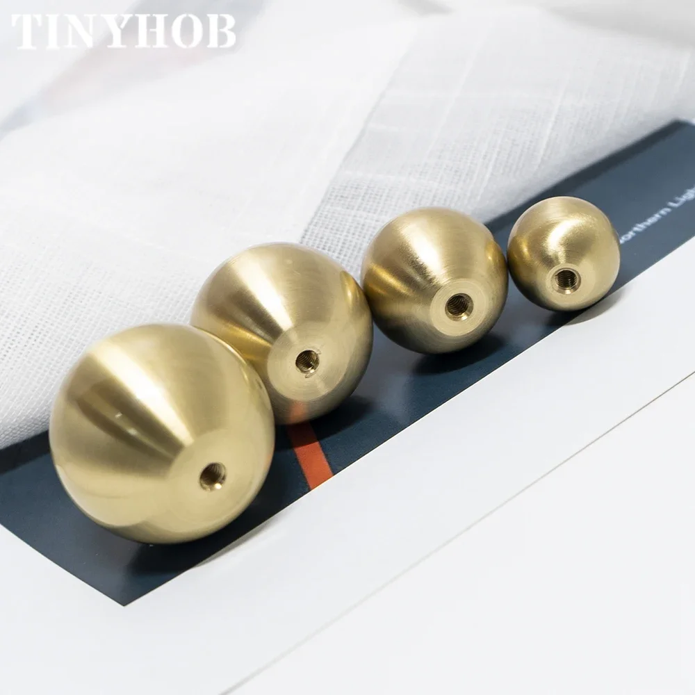 Gold Round Solid Brass Cabinet Knobs and Handles Cupboard Wardrobe Vintage Knobs Drawer Pull with Designer baseplate