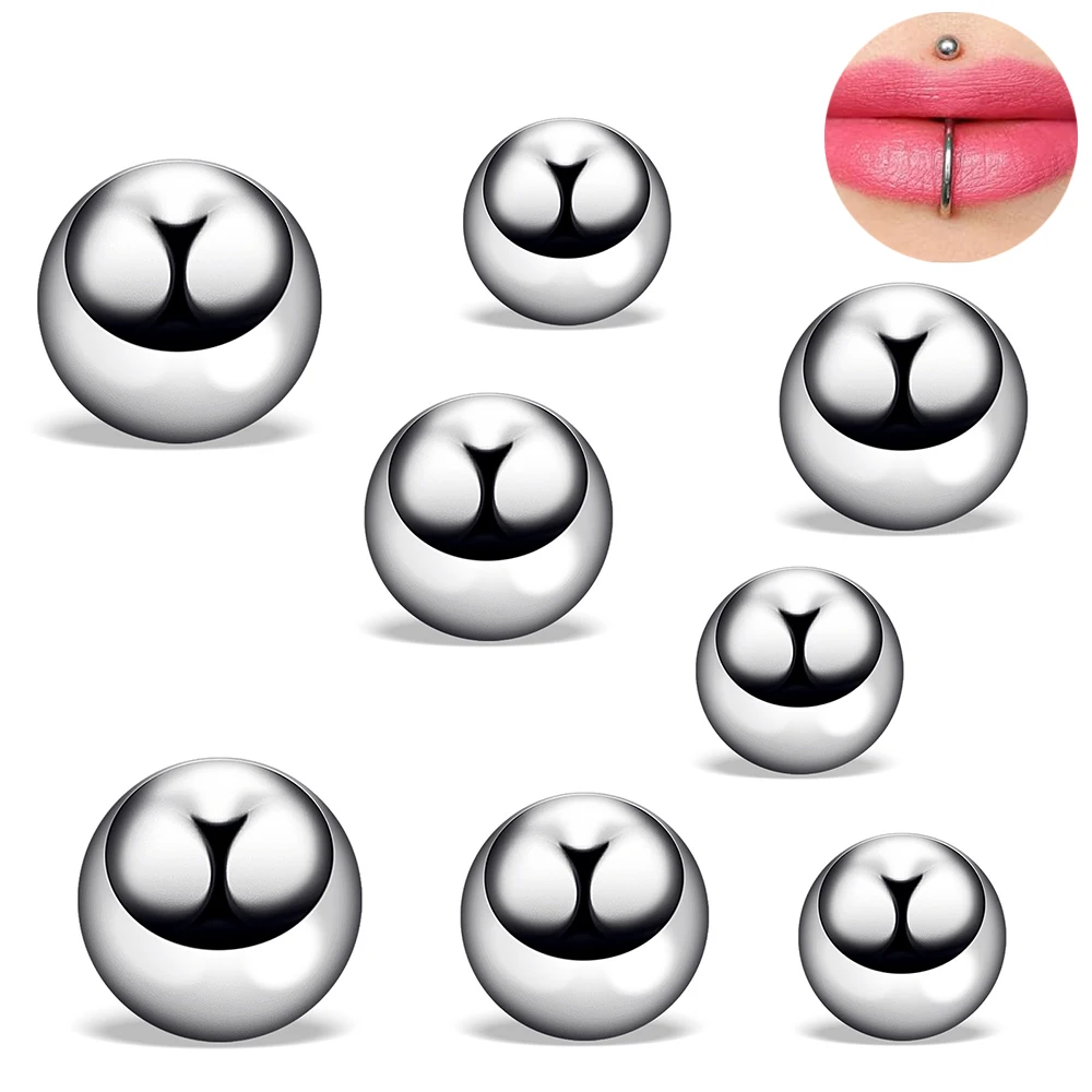 10 шт. 3/4/5 мм сменные шарики из нержавеющей стали для женщин и мужчин, губы, брови, язык, кольца для живота, пирсинг, штанга, ювелирные изделия, детали