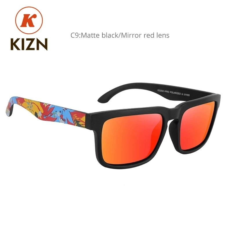 

KIZN Polarized Myopia Sunglasses for Men And Women Square Casual Outdoor Prescription Optics UV400 Driving Glasses -0.50 to -6.0