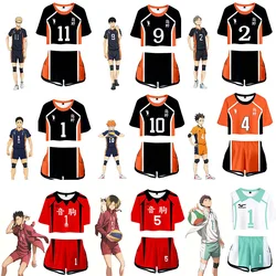 NEW Anime Haikyuu Cosplay Costume Hinata Shoyo 3D T-shirt Karasuno High School Volleyball Tops Kageyama Tobio Teenage Sweatshirt