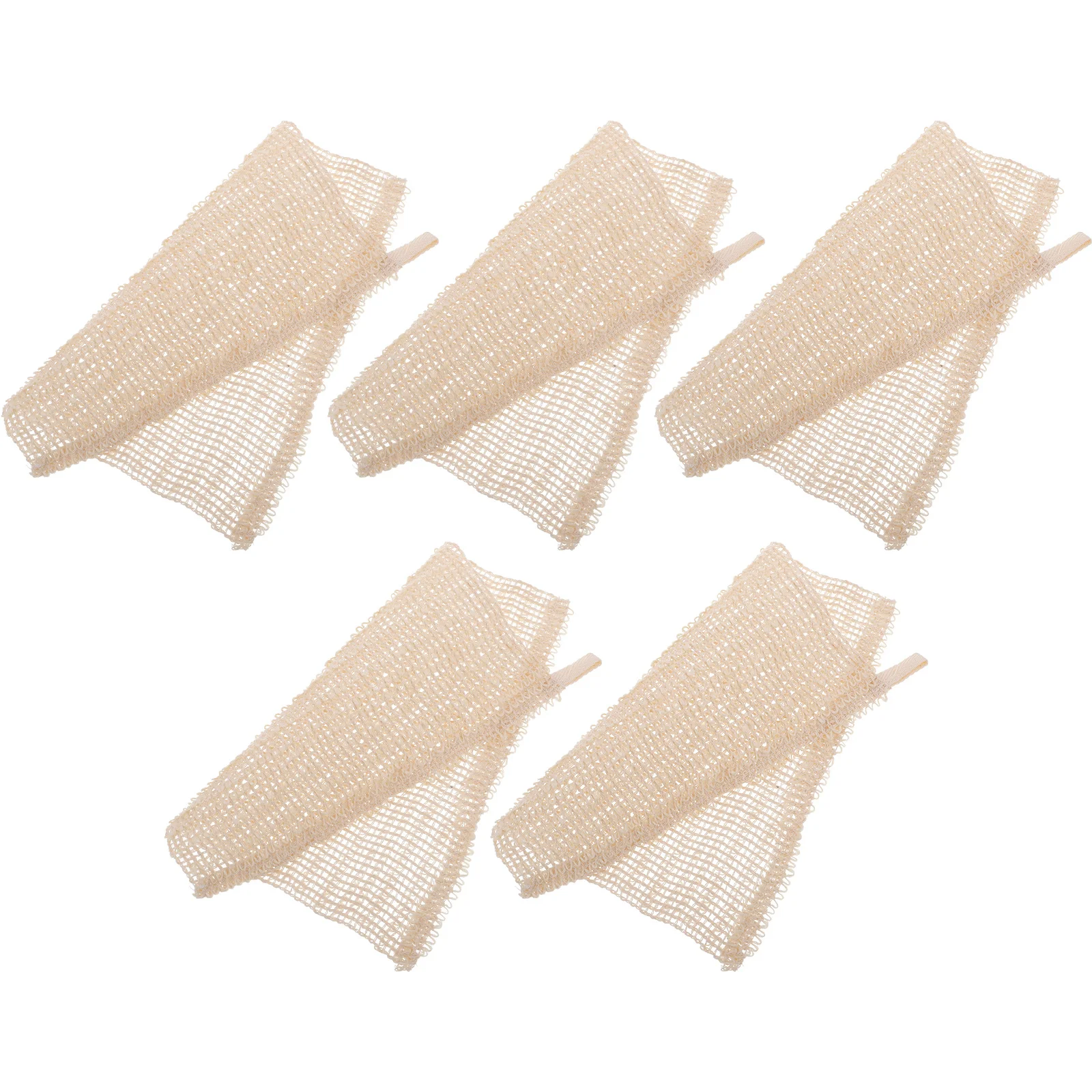 

5pcs Cotton Linen Face Washing Towels Shower Scrubbers Bathing Massaging Towel Body Cleaning Exfoliating Back Scrubber Bathroom