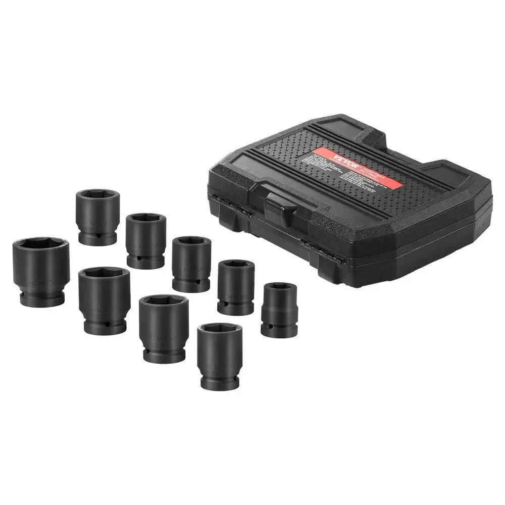 

Axle Nut 1 Impact Socket Set 6 Point 9PC SAE Spindle Nut Socket