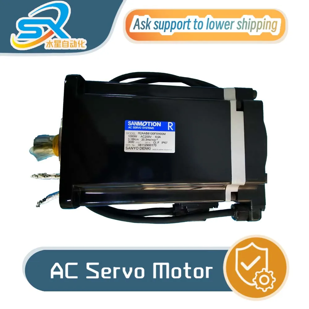 

R2AAB8100FXH00M Серводвигатель Sanyo 1000 Вт для промышленной автоматизации