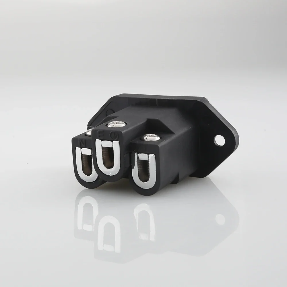 Entrada de enchufe IEC de alta gama sin soldadura chapada en rodio de cobre rojo puro Viborg VI06BR