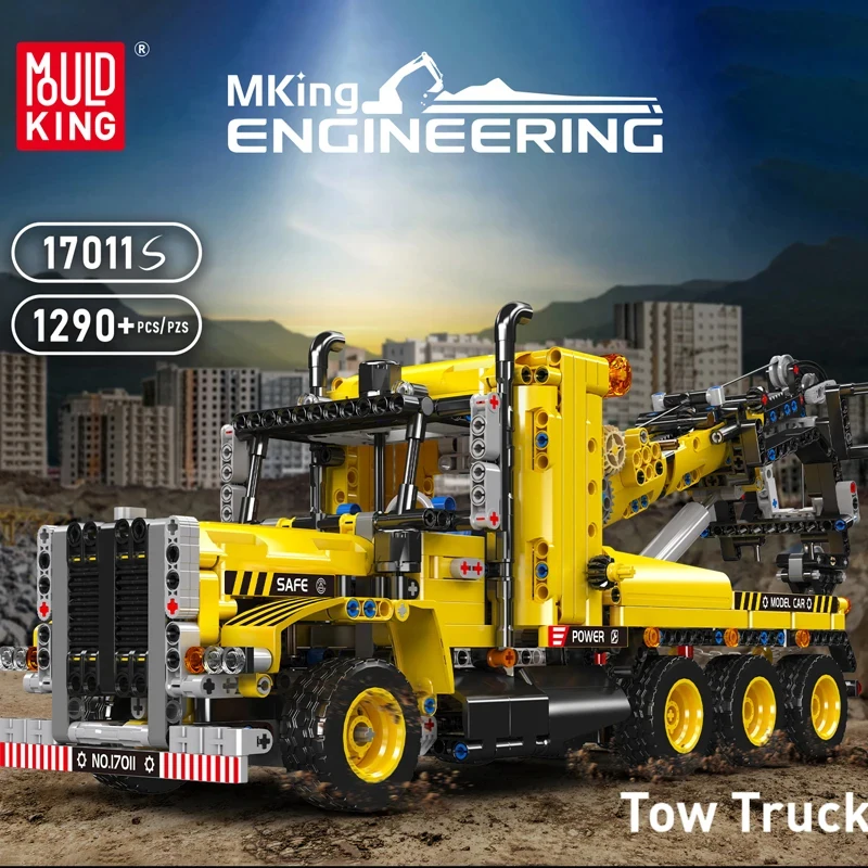 

Технический конструктор 17011: Модель эвакуатора для сборки, инженерная машина, строительные блоки, набор игрушек для мальчиков и взрослых