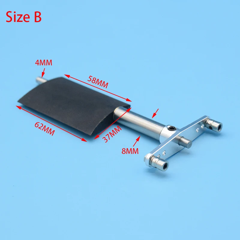 1PC RC Boat Nylon Steering Rudder Submerged Rudder With Servo Arm for 50cm-160cm RC Boat Scale Marine Tug Fishing Boat Model