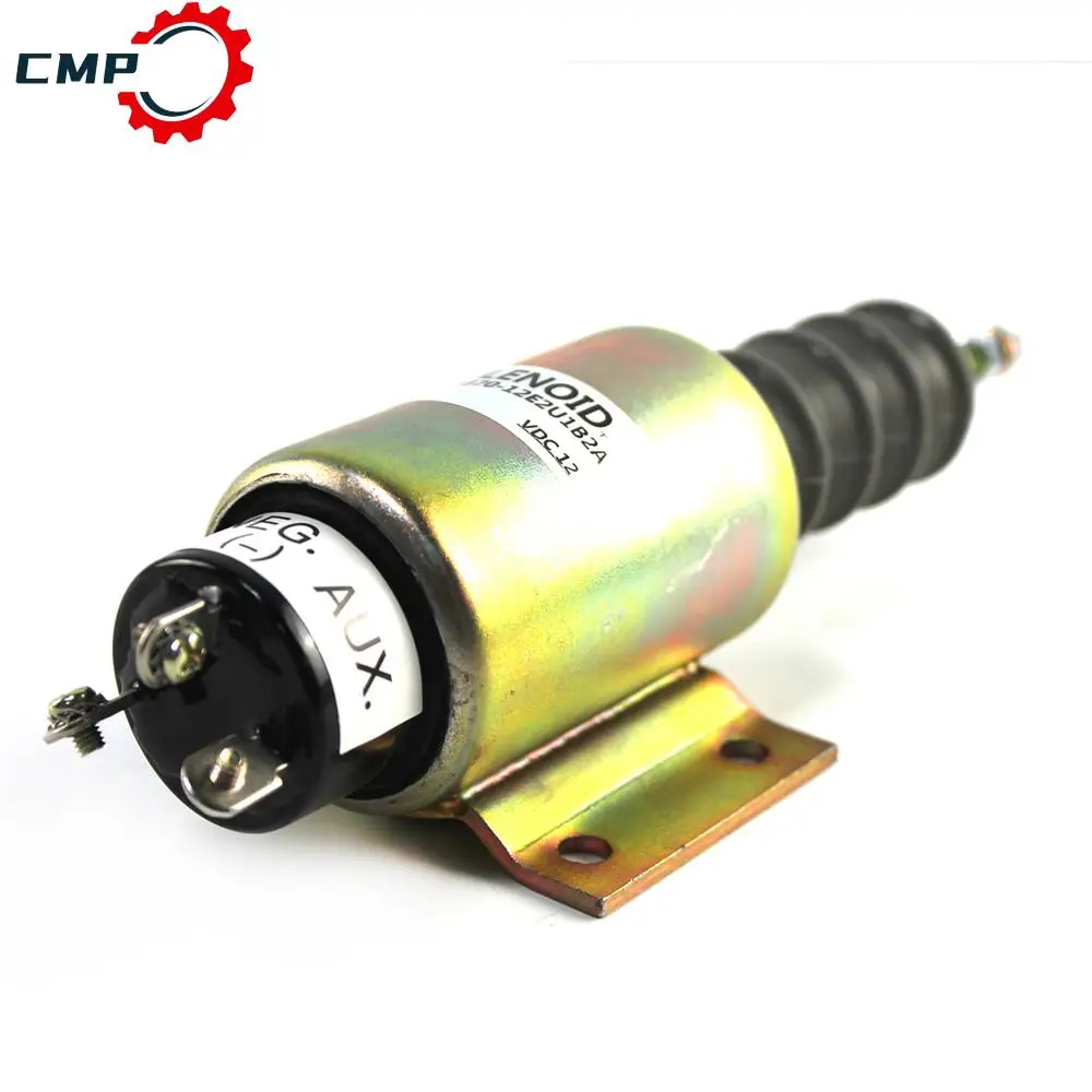 

12V Shutoff Solenoid Valve 2370-12E2U1B2A SA-3193-12V For Woodward Diesel Engine Shutdown Solenoid Valve Car Accessories