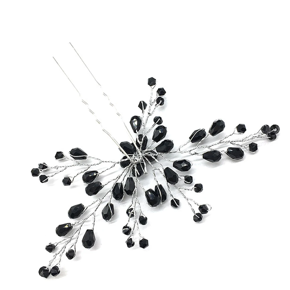 

U Shaped Crystal Hair Accessories For Bride Rhinestone Bridal Clips Decorative Bobby Pins Elegant Wedding Gifts Hair Accessories