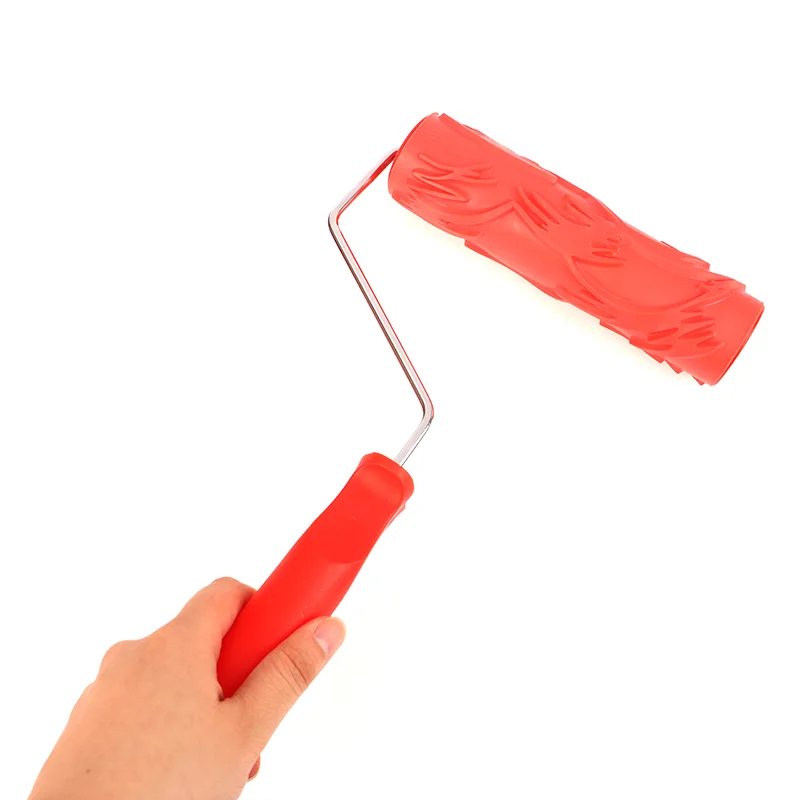 Decoratieve verfroller rubber imitatie houtnerf patroon reliëf textuur schildergereedschappen voor muur airless pintura borstel