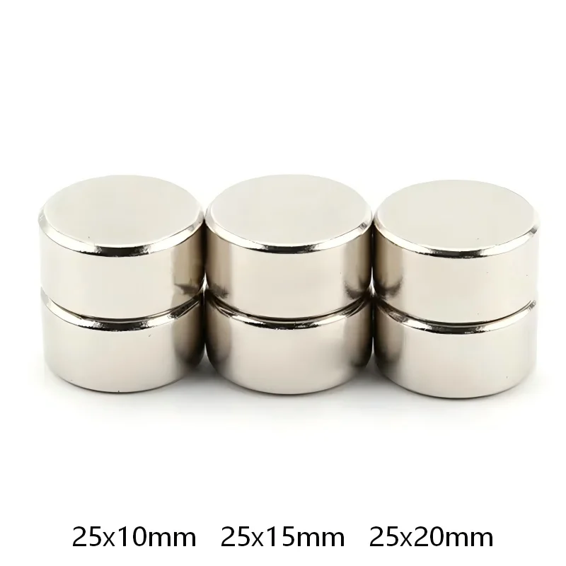 25x10mm 25x15mm 25x20mm Round Magnets Strong Powerful Magnetic for Fridge,DIY,Building,Scientific,Craft,Education