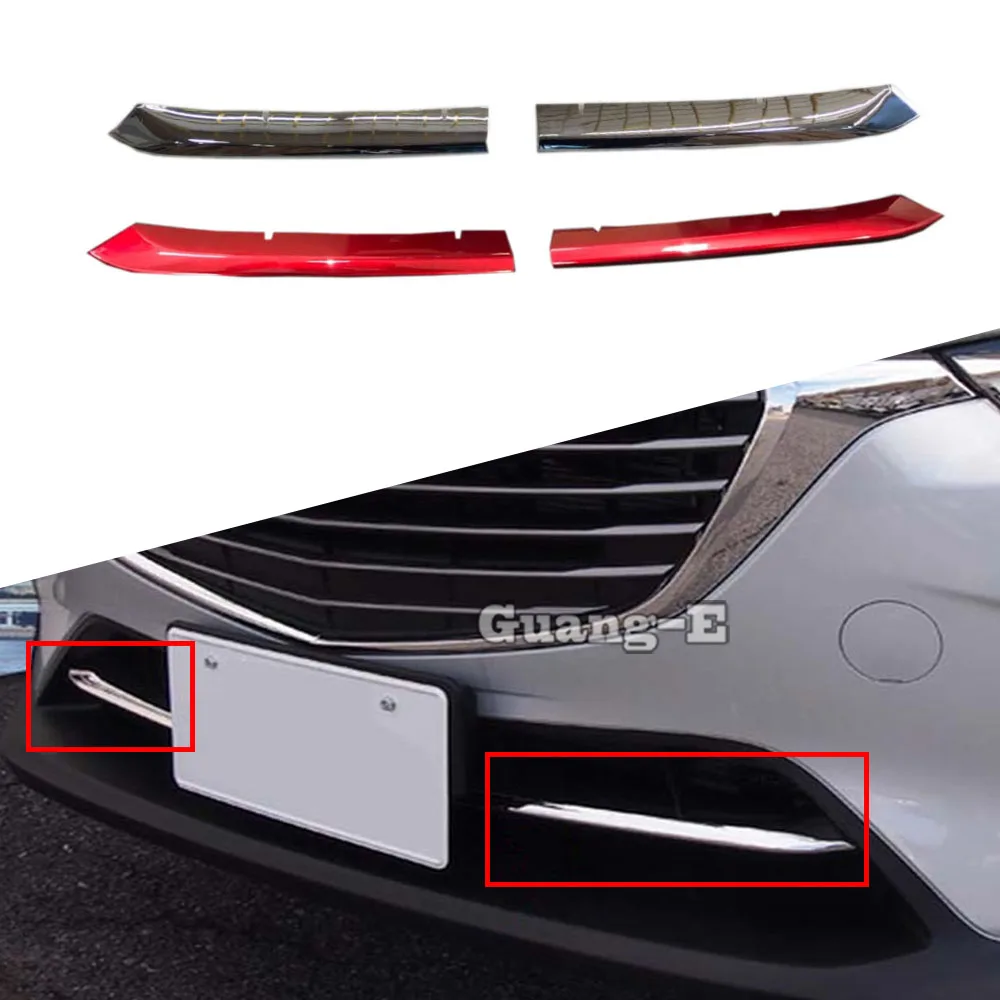 

For Mazda CX-3 CX3 2017 2018 2019 2020 2021 2022 Car Styling Cover Trim Head Front Bottom Racing Grid Grill Strip Trim 2PCs